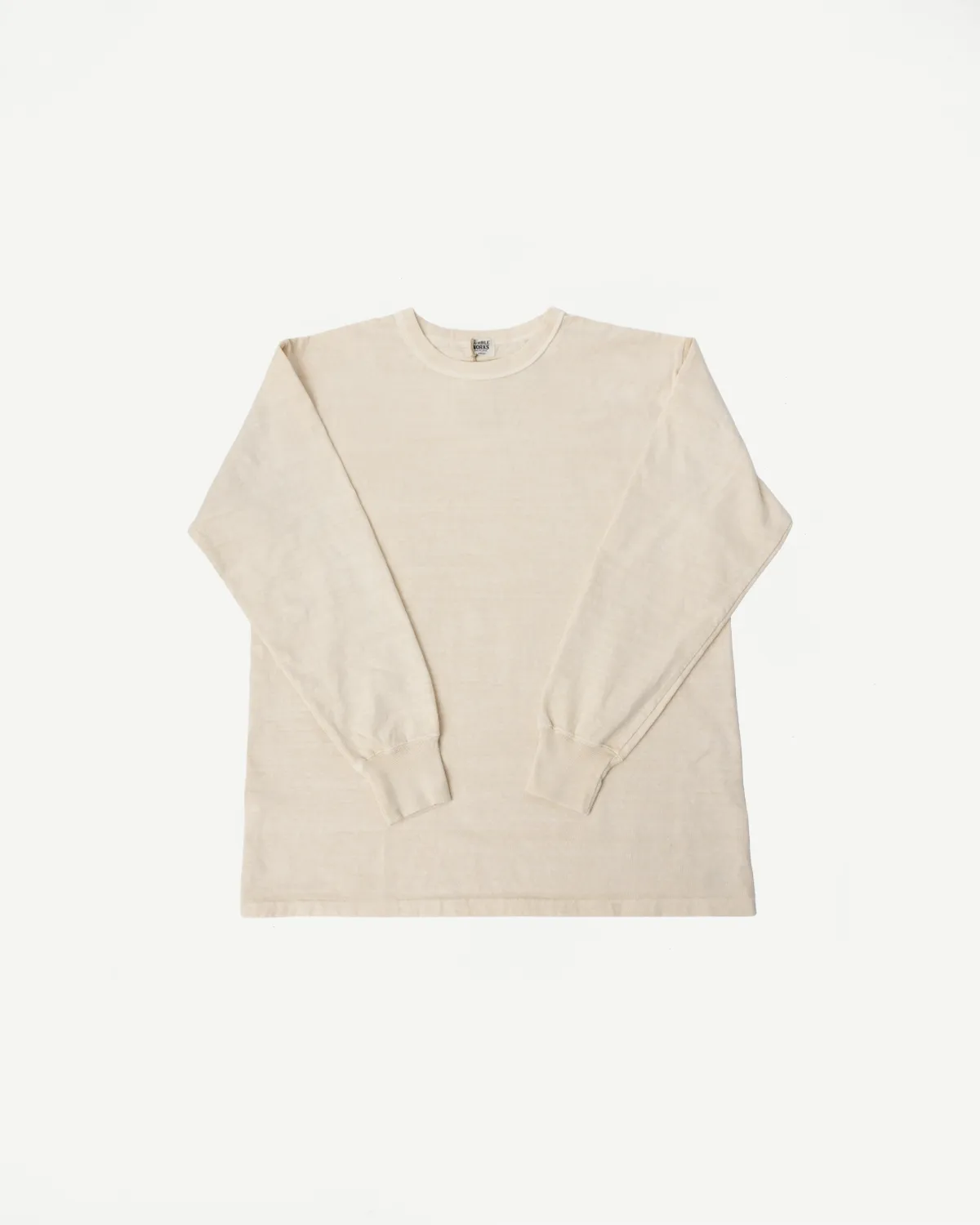 "Fallen Cotton" Midweight Tee Long Sleeve - PD Cream sold by Dant