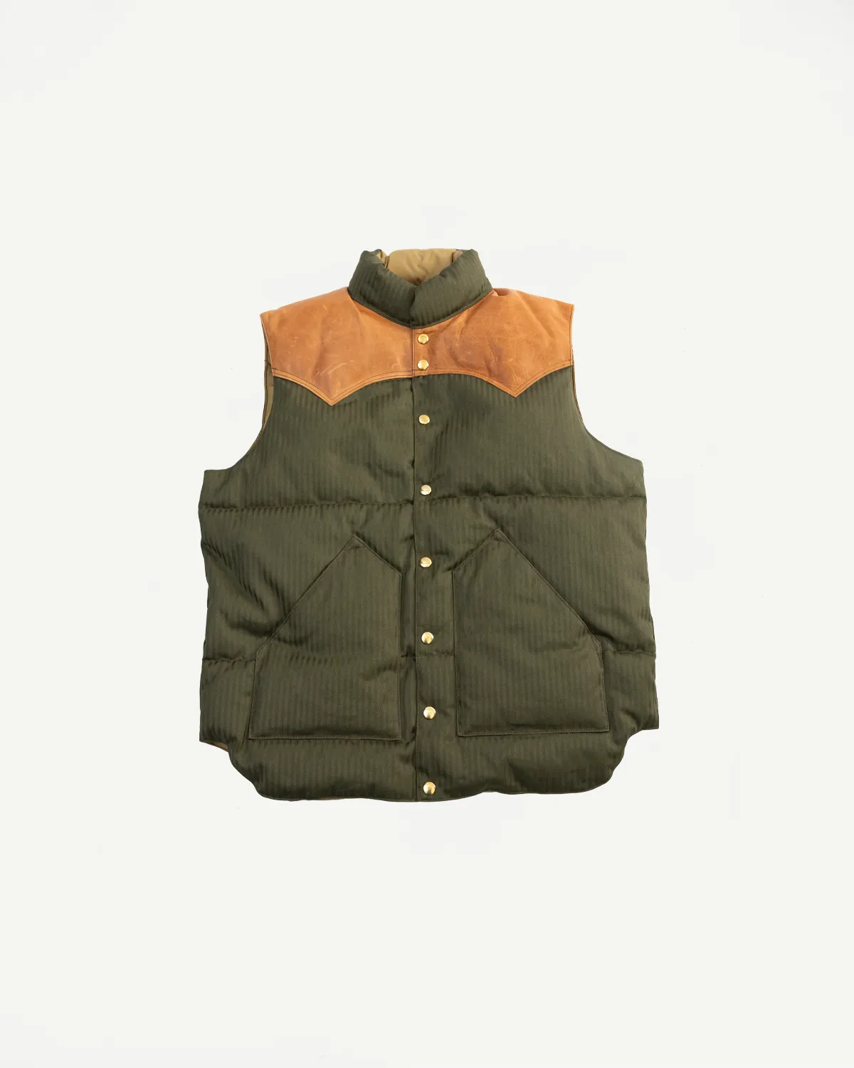 Lot 2236 - Rocky Mountain x Warehouse HBT Down Vest - OD Green sold by Dant