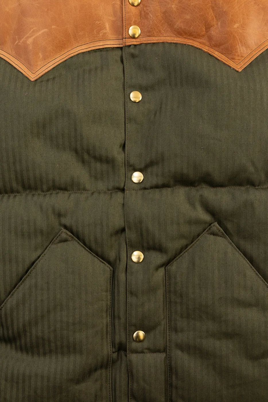 Lot 2236 - Rocky Mountain x Warehouse HBT Down Vest - OD Green sold by Dant product image thumbnail 3