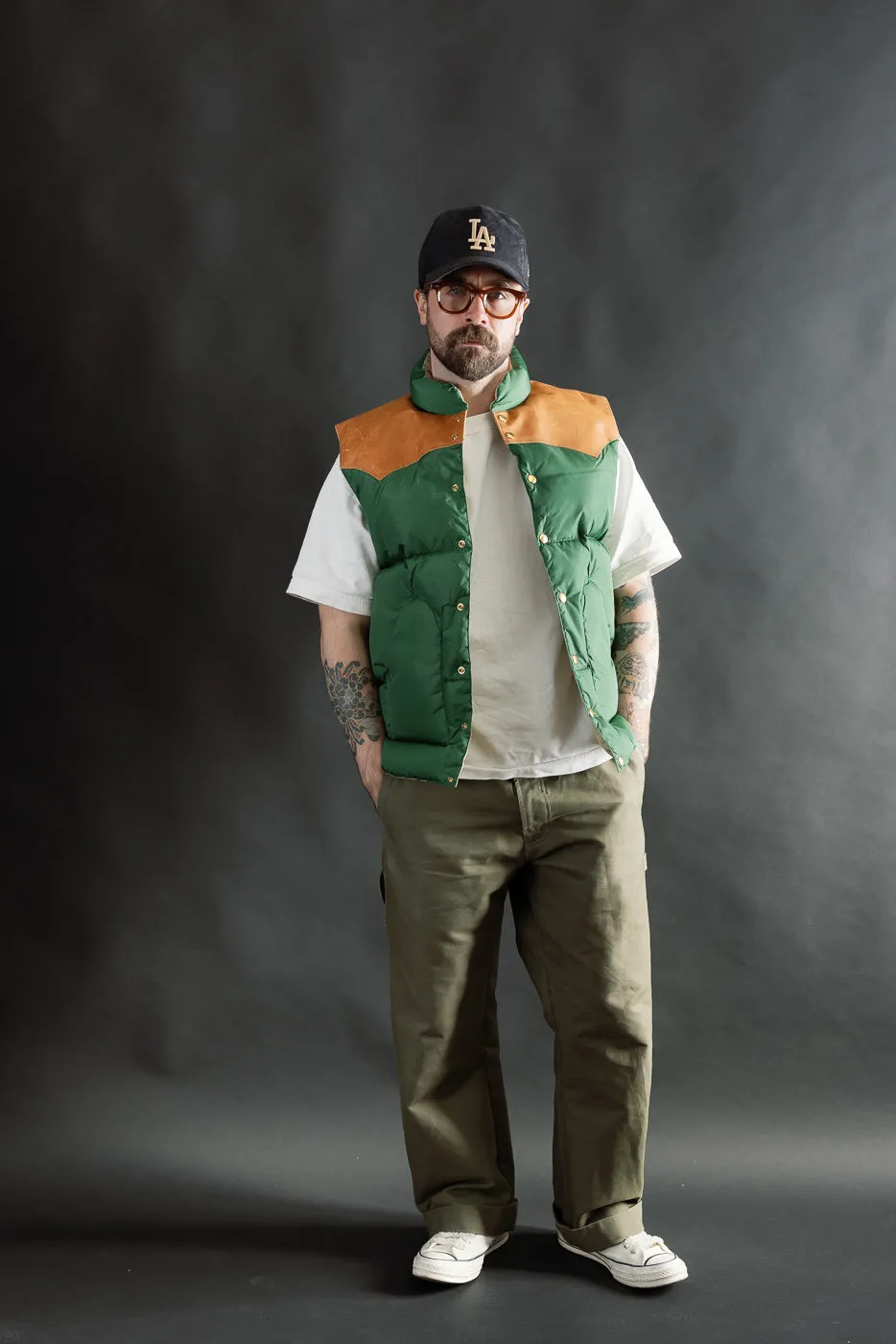 Lot 2234 - Rocky Mountain x Warehouse Nylon Down Vest - Bottle Green sold by Dant product image thumbnail 5