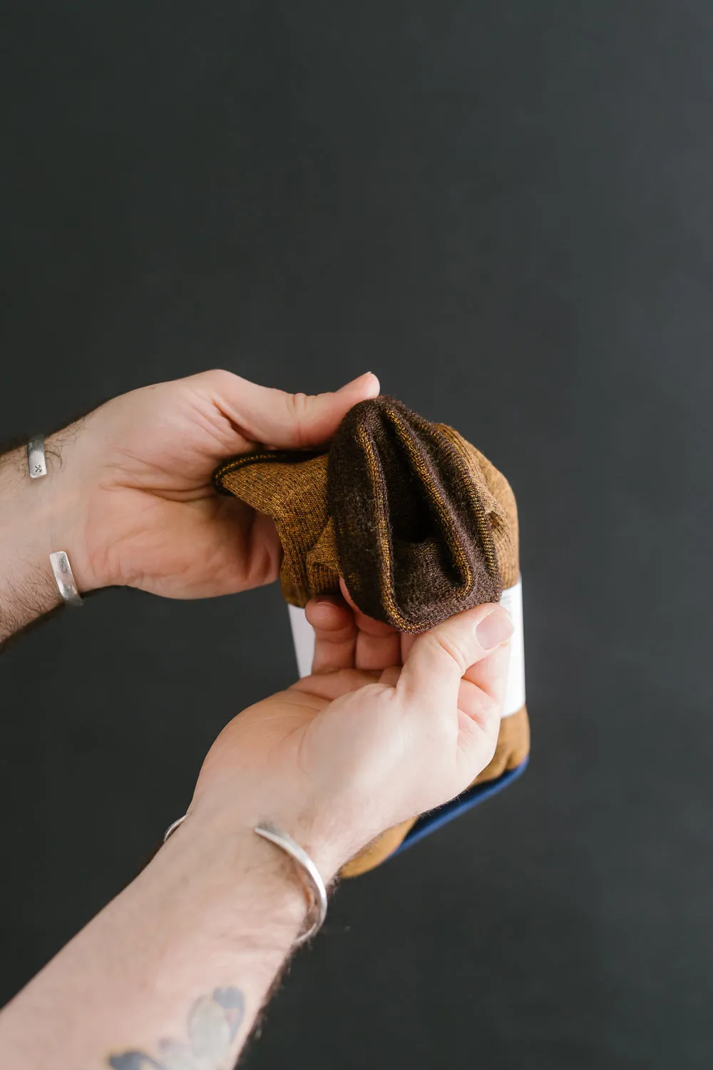 R1044 - City Crew Socks - Yellow, Brown sold by Dant product image thumbnail 3