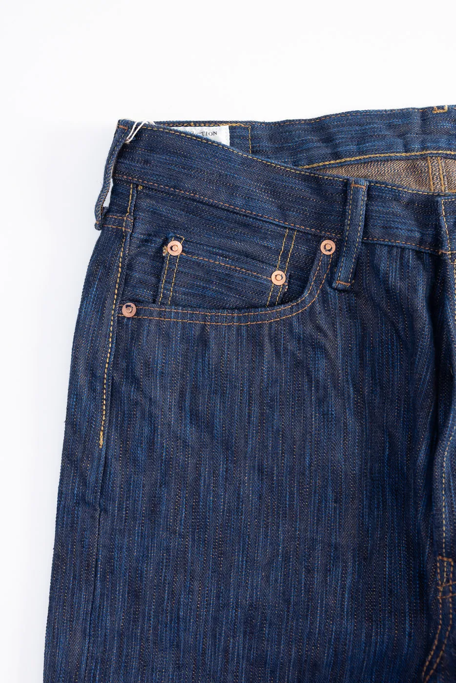 D1905S - 15oz "Awa Sho-ai Kakishibu" Natural Indigo x Kakishibu Selvedge Jeans - Regular Straight sold by Dant product image thumbnail 4