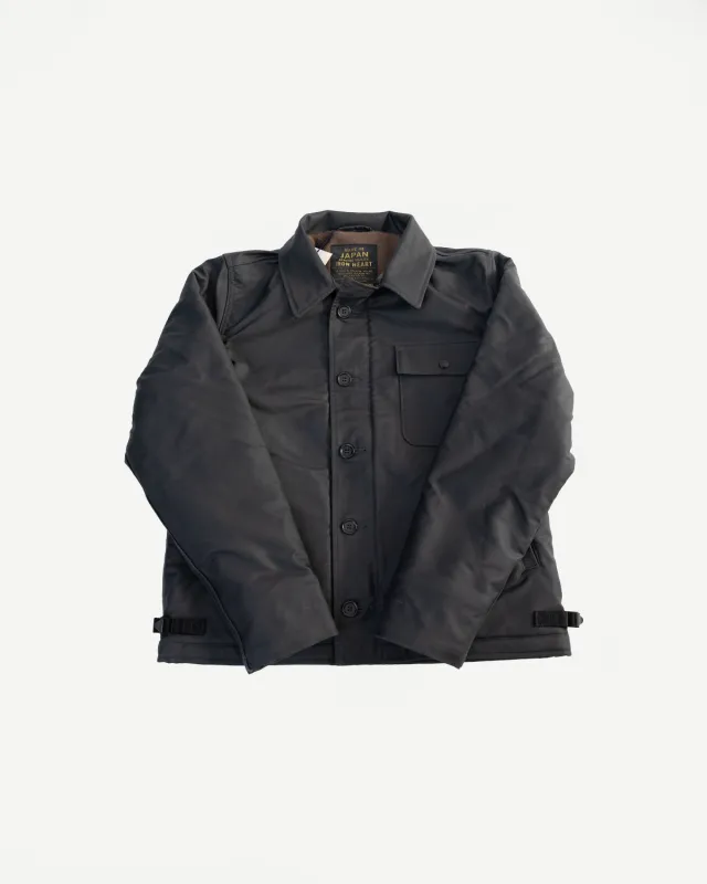 IHM-45-BLK - Oiled Whipcord A2 Deck Jacket - Black sold by Dant