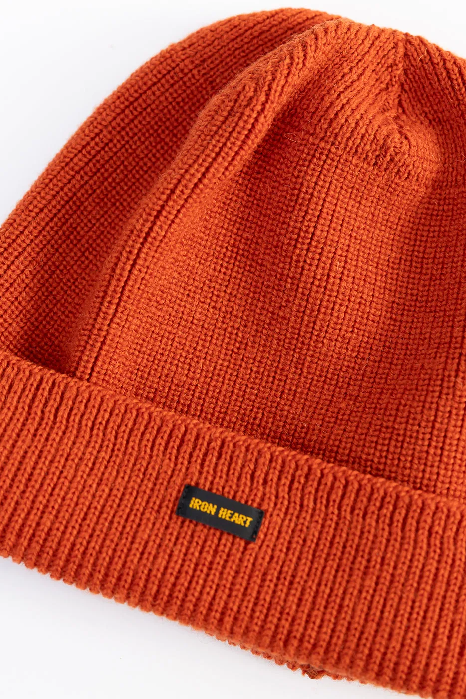 IHG-080-ORA - 100% Wool Ribbed Beanie - Orange sold by Dant product image thumbnail 2