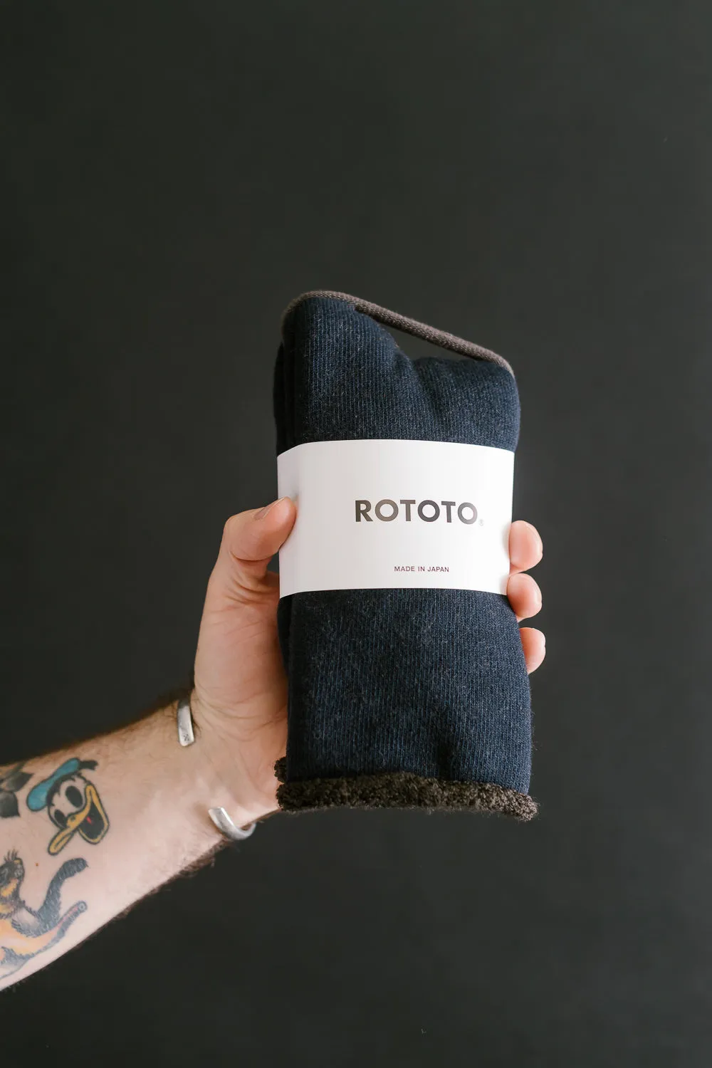 R1434 - Double Face Cozy Sleeping Socks "Extra Fine Merino" - Navy, Brown sold by Dant product image thumbnail 2