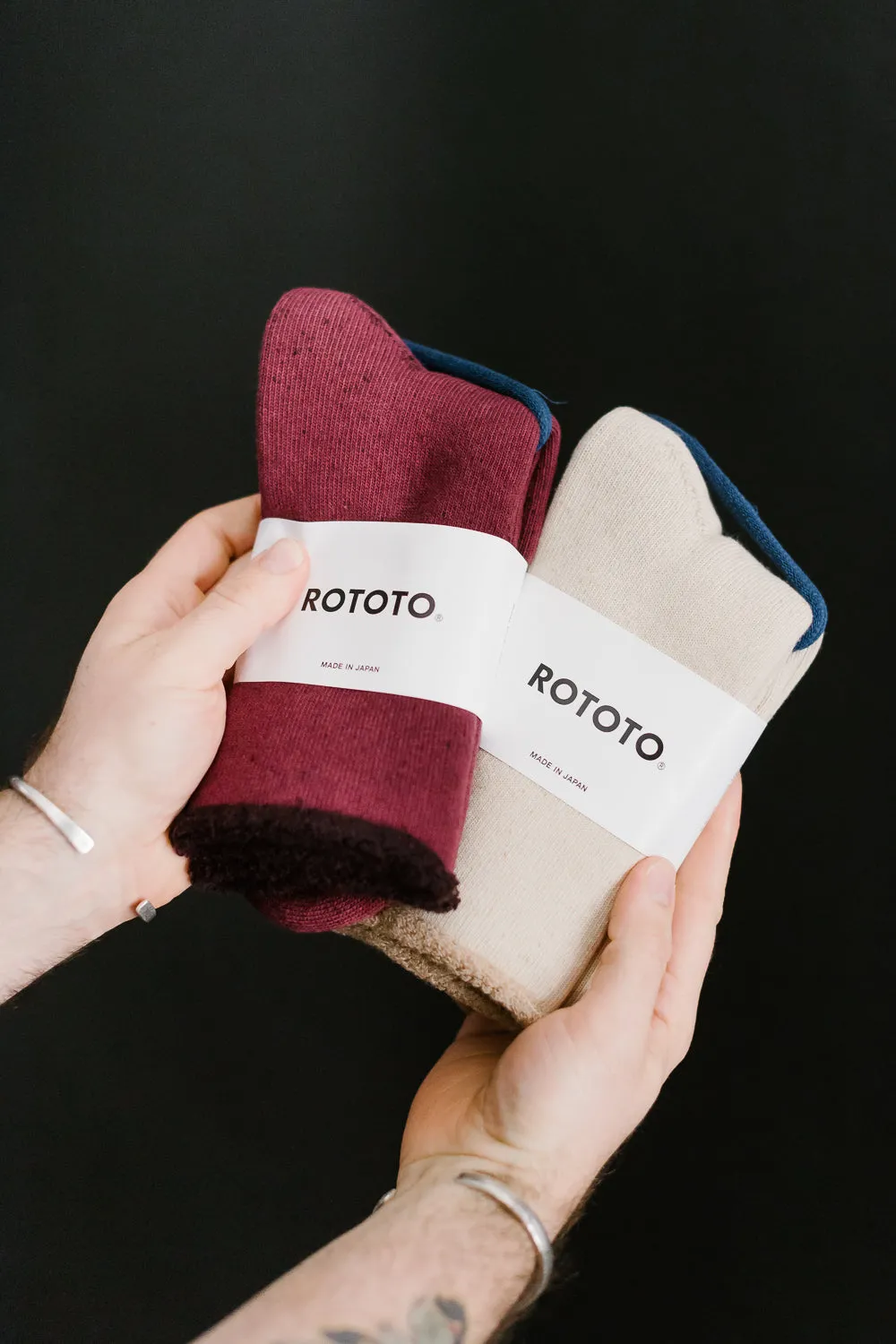 R1434 - Double Face Cozy Sleeping Socks "Extra Fine Merino" - Ivory, Beige sold by Dant product image thumbnail 3