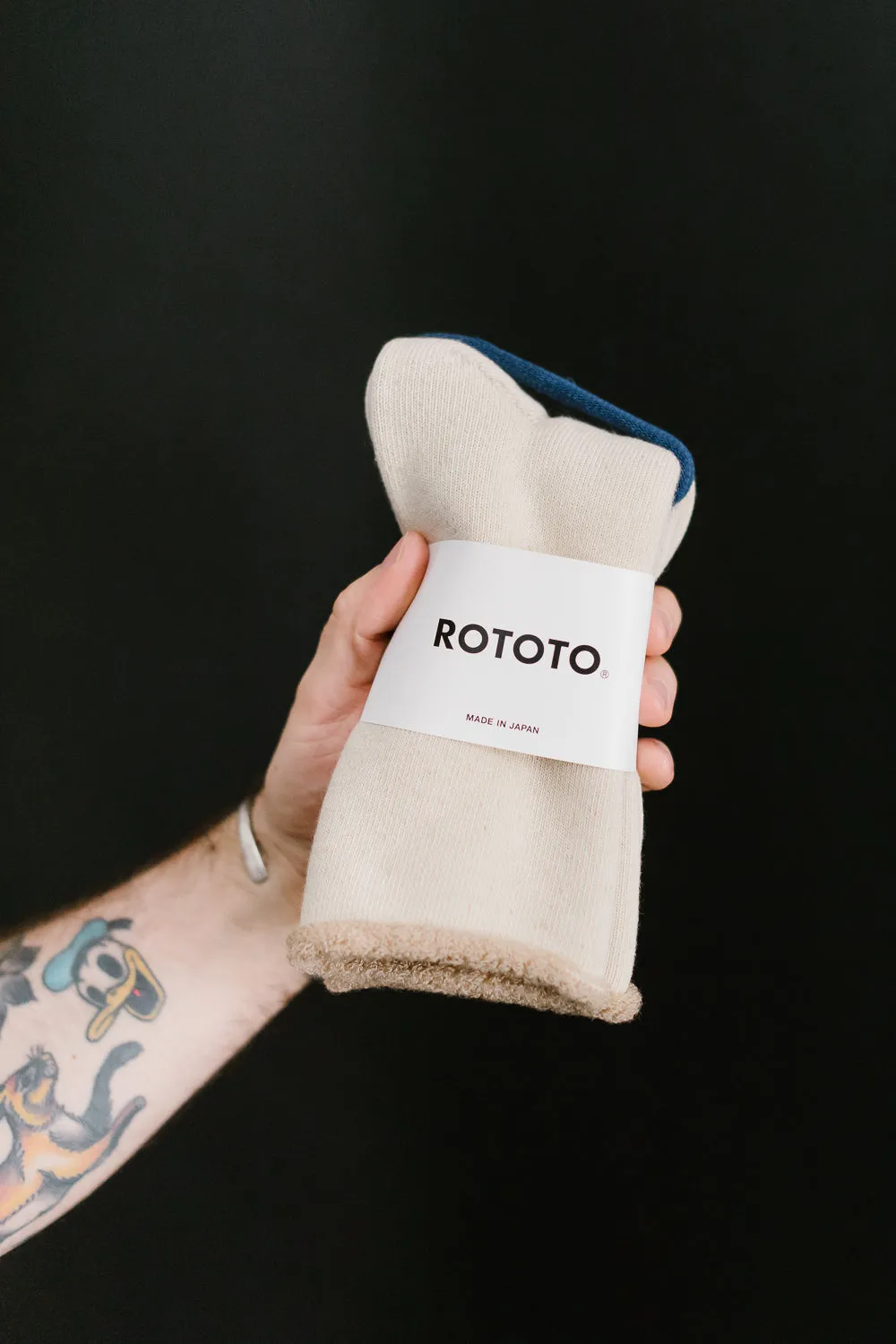 R1434 - Double Face Cozy Sleeping Socks "Extra Fine Merino" - Ivory, Beige sold by Dant product image thumbnail 2