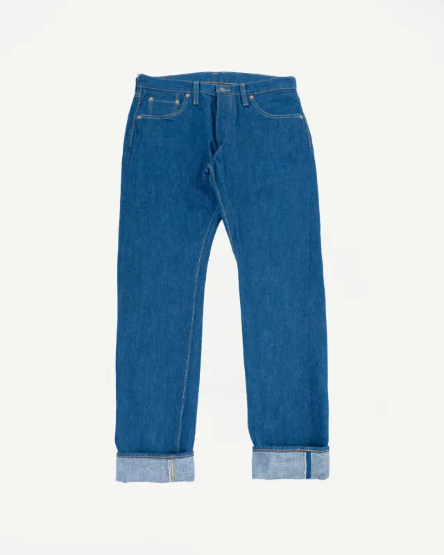 GRE-019 - 14oz Greencast Indigo Selvedge Jeans - Relaxed Tapered made by Pure Blue Japan