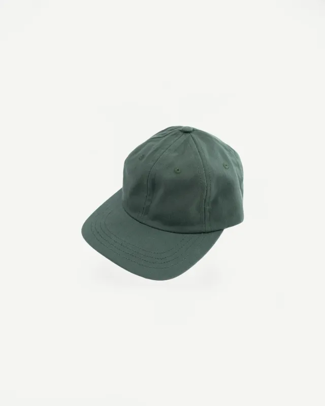 Dry Waxed Cotton Baseball Hat - Spruce made by Dehen 1920