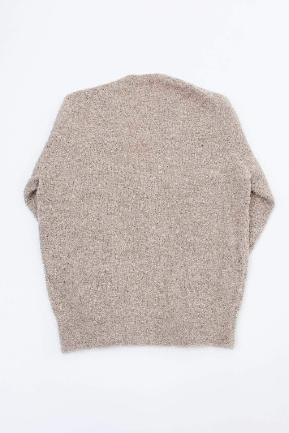 V-Neck Cardigan Boucle Alpaca - Khaki sold by Dant product image thumbnail 5