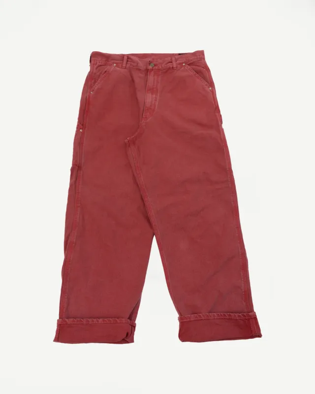 01-5328-25S - Dad's Fit Painter's Pants Canvas - Red sold by Dant