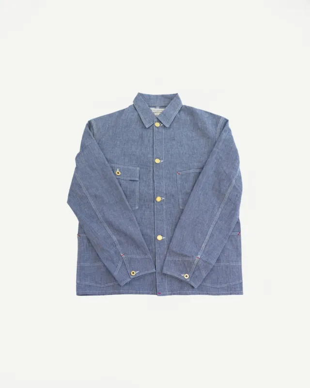 Lot 2195 - Pincheck Change Button Coverall - Indigo sold by Dant