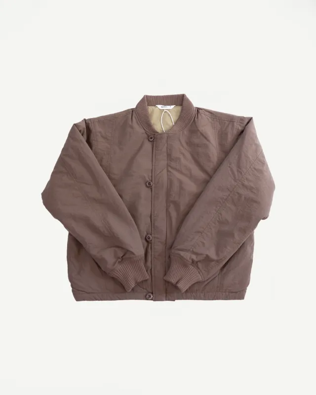 Loop Bomber Jacket - Brown made by 3sixteen