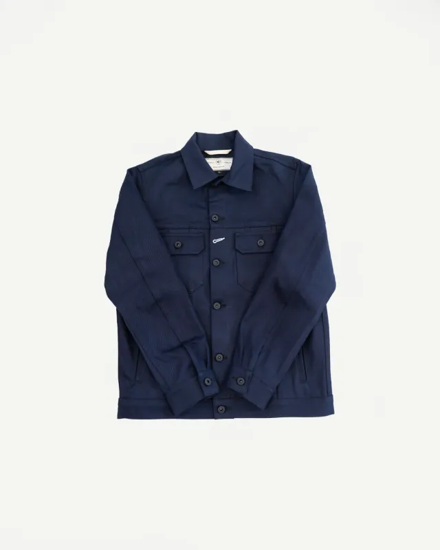 13.5oz -  Indigo x Black Selvedge Denim - Cruiser Jacket made by Rogue Territory