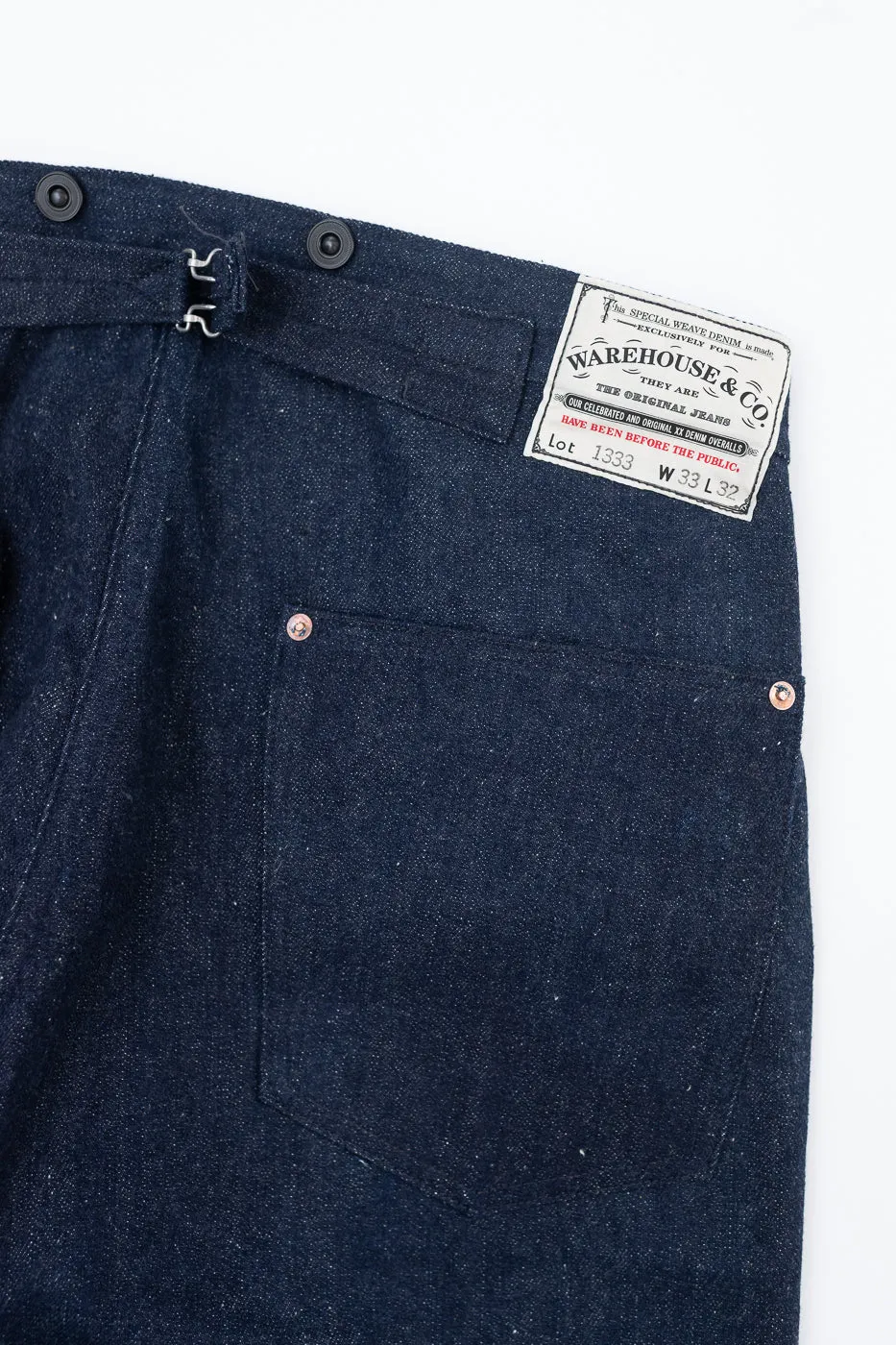 Lot 1333 - 1910~1915 No. 3 Selvedge Waist Overalls - Indigo sold by Dant product image thumbnail 2