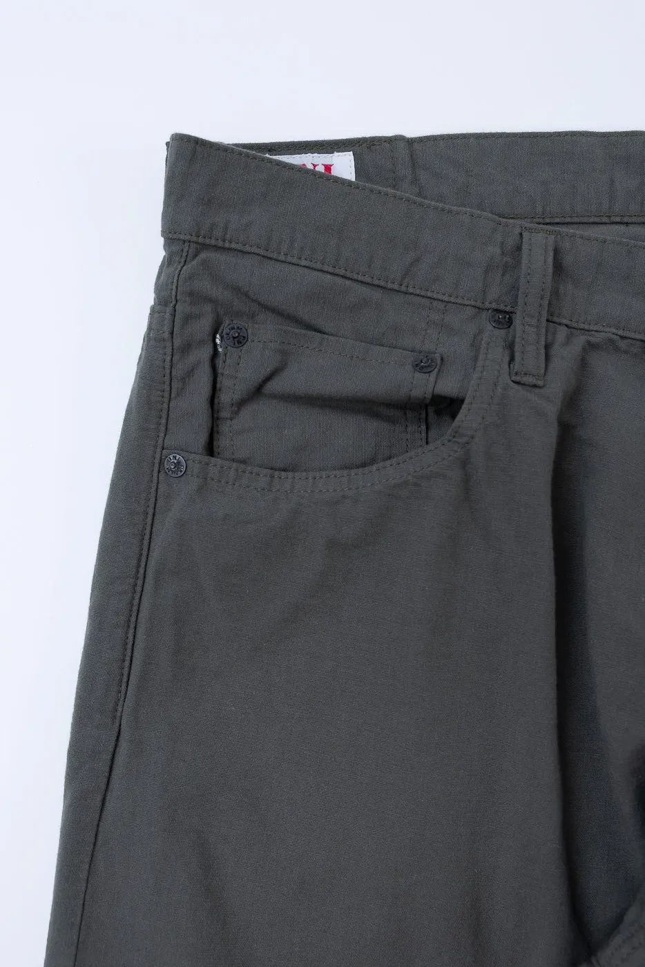 200-8GG - 8oz "Green Betacham" Selvedge Chambray Pants - Wide Straight sold by Dant product image thumbnail 4