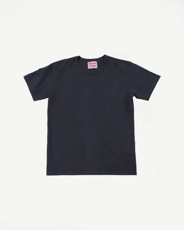 Double Heavyweight Crewneck T-Shirt - Sumi made by Wonder Looper