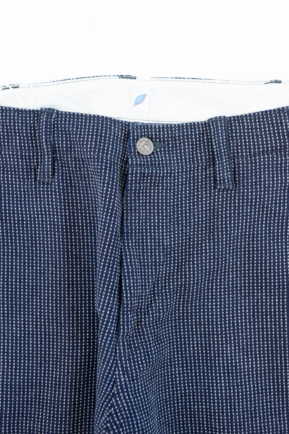 LP-1180-2 - Stitch Stripe Sashiko Comfortable Trousers - Indigo x Thin Stripe sold by Dant product image thumbnail 3