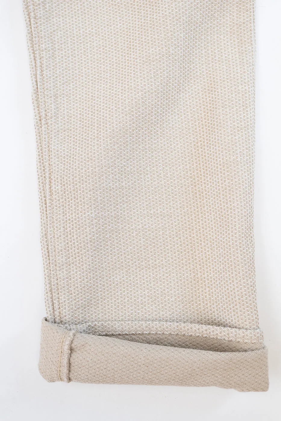 1178-IV - Sashiko Denim Regular Fit - Ivory x Beige sold by Dant product image thumbnail 5