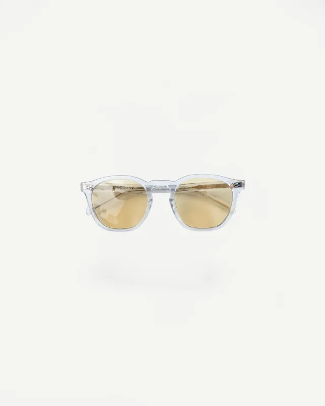 6022-3 - Old Parisien Sunglasses - Clear, Brown made by Full Count