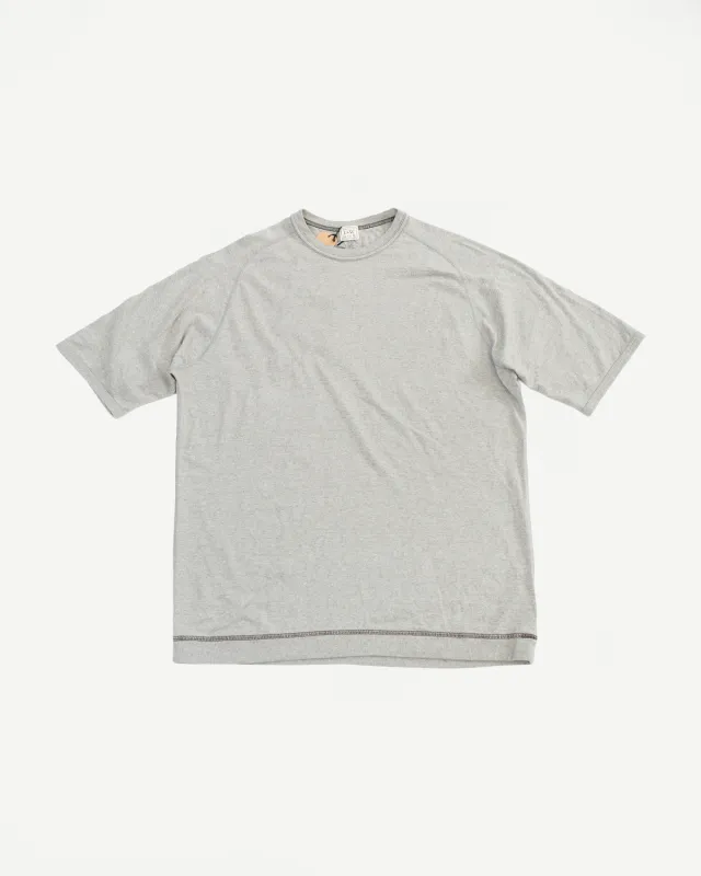 LRC1121 - Supima Cotton Freedom Sleeve Crew - Vintage Grey made by Loop & Weft
