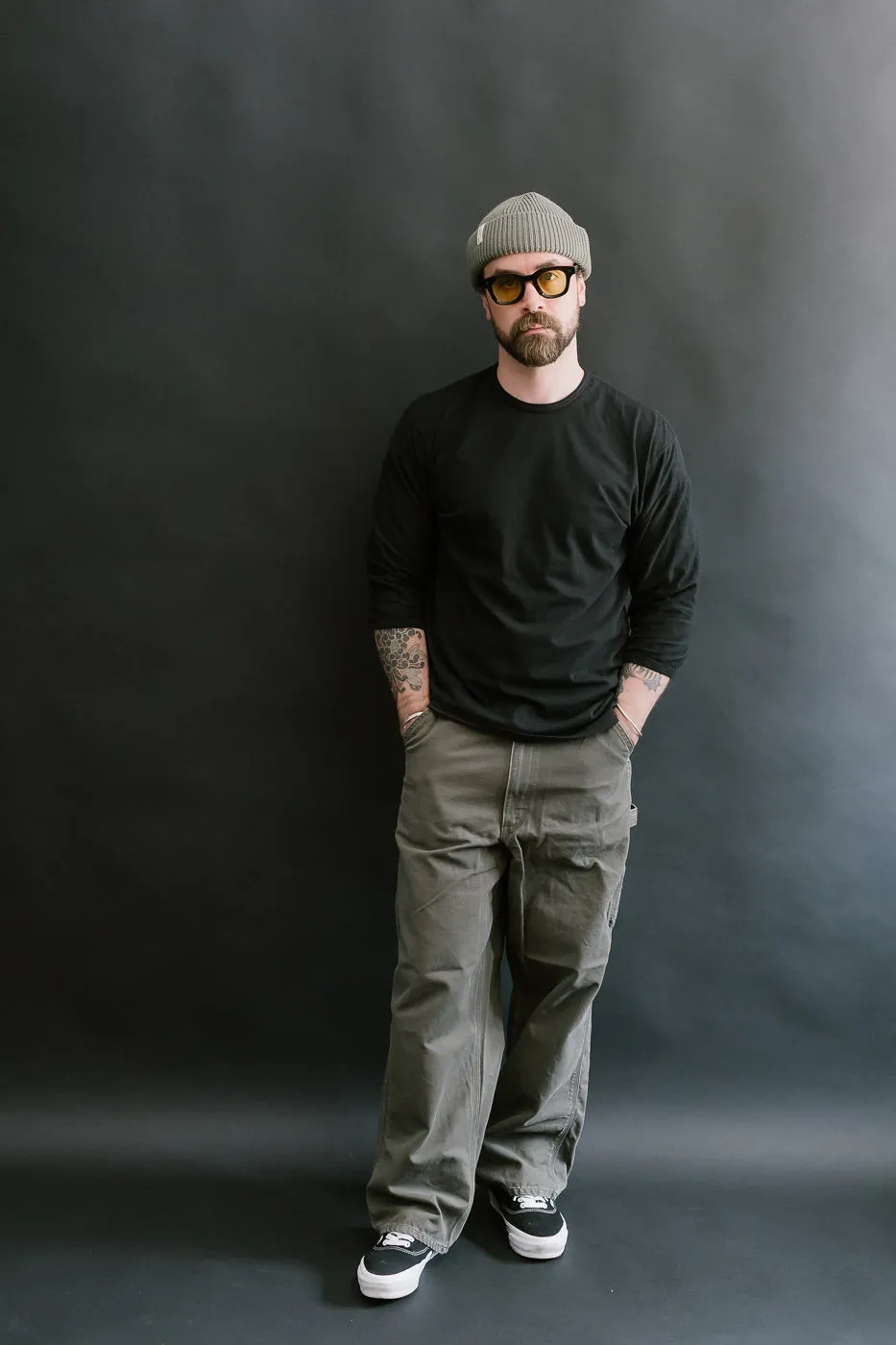 LRC1117 - Supima Cotton 3/4 Sleeve Crew - Royal Black sold by Dant product image thumbnail 5