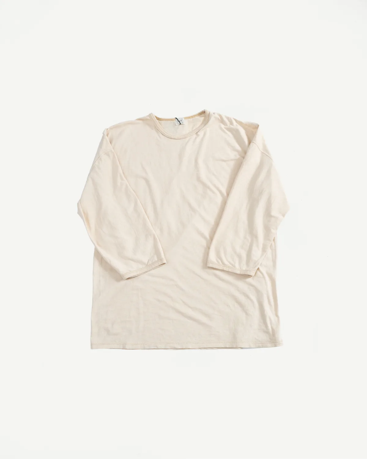 LRC1117 - Supima Cotton 3/4 Sleeve Crew - Old Ivory sold by Dant