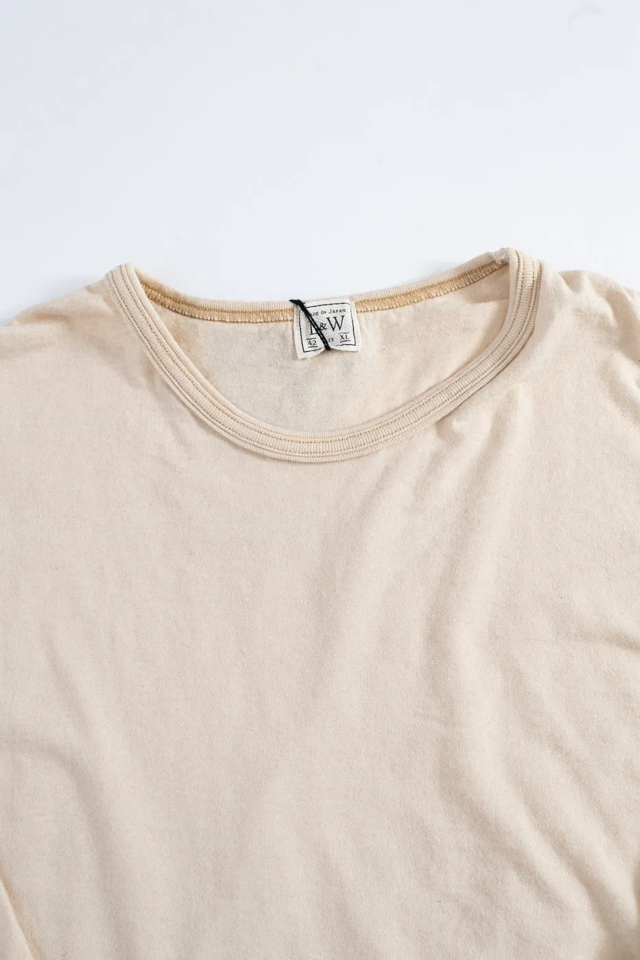 LRC1117 - Supima Cotton 3/4 Sleeve Crew - Old Ivory sold by Dant product image thumbnail 2