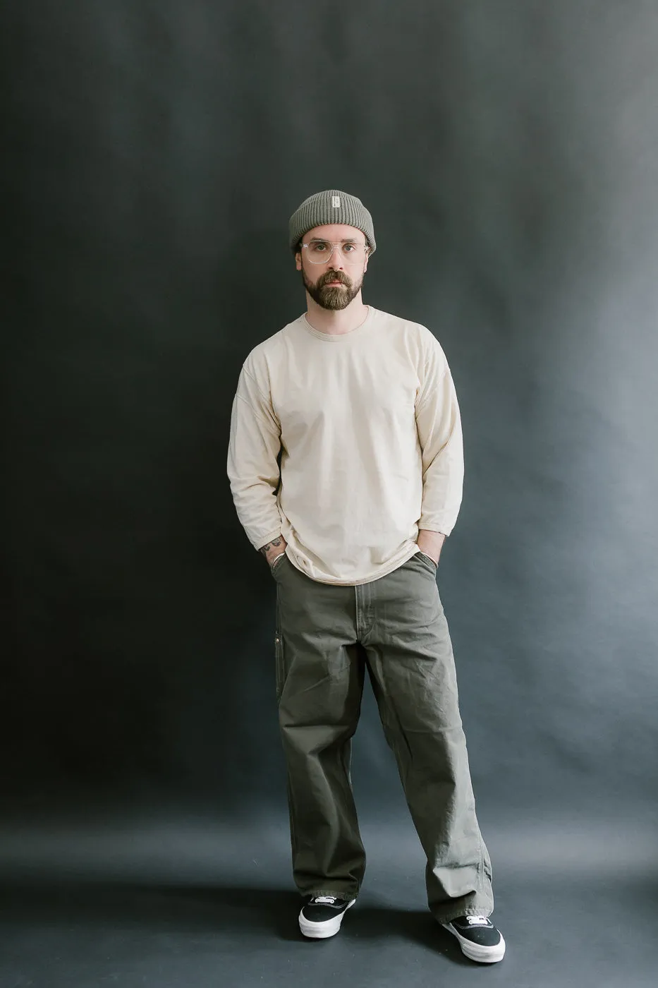 LRC1117 - Supima Cotton 3/4 Sleeve Crew - Old Ivory sold by Dant product image thumbnail 5
