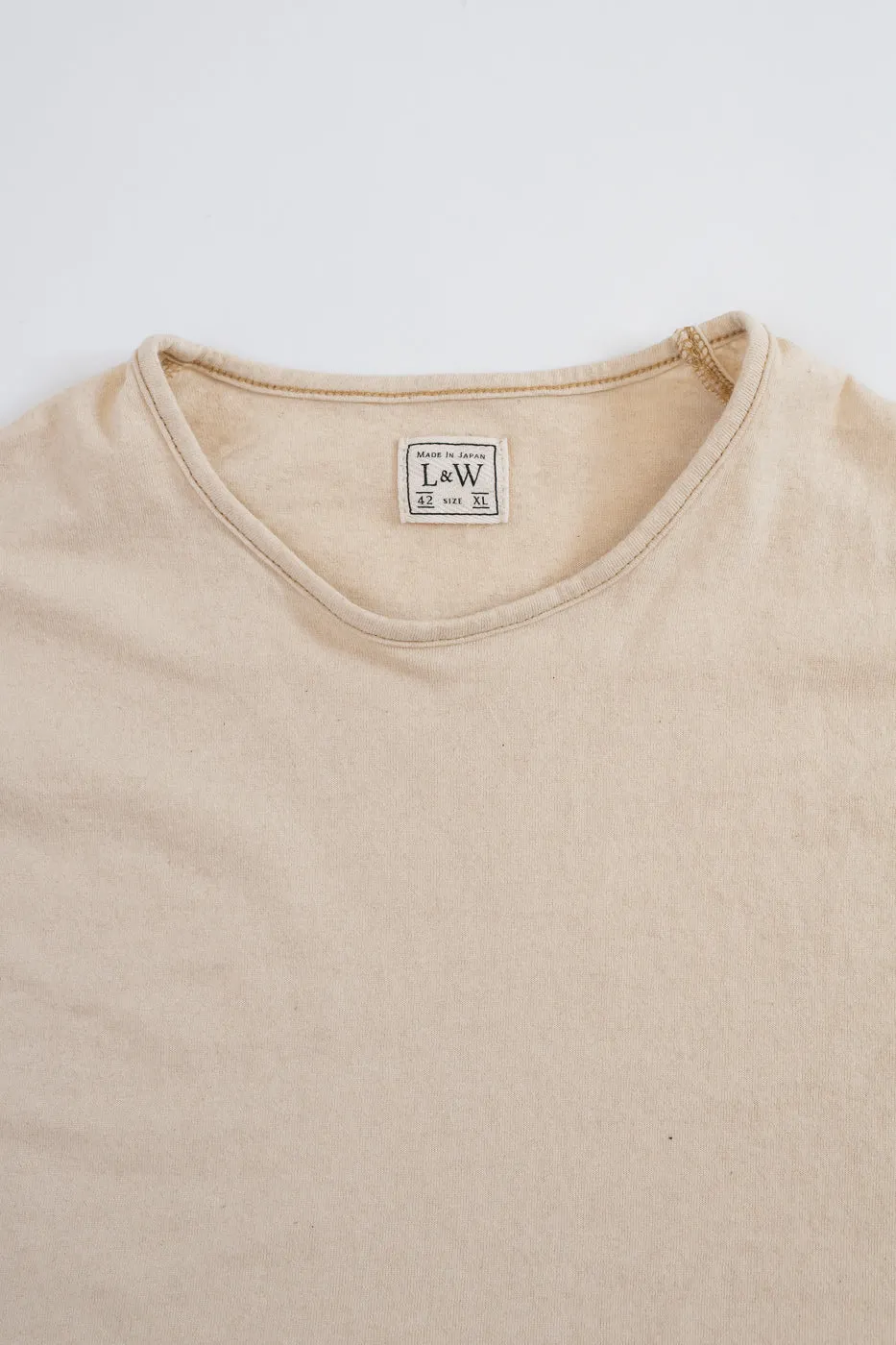 LRC1119 - Supima Cotton Edge Piping Classic Crew - Old Ivory sold by Dant product image thumbnail 2