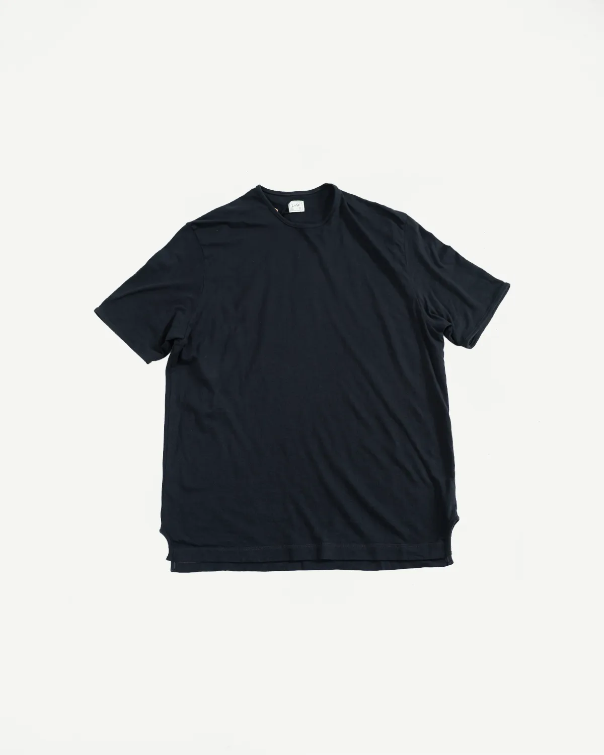 LRC1119 - Supima Cotton Edge Piping Classic Crew - Royal Black sold by Dant