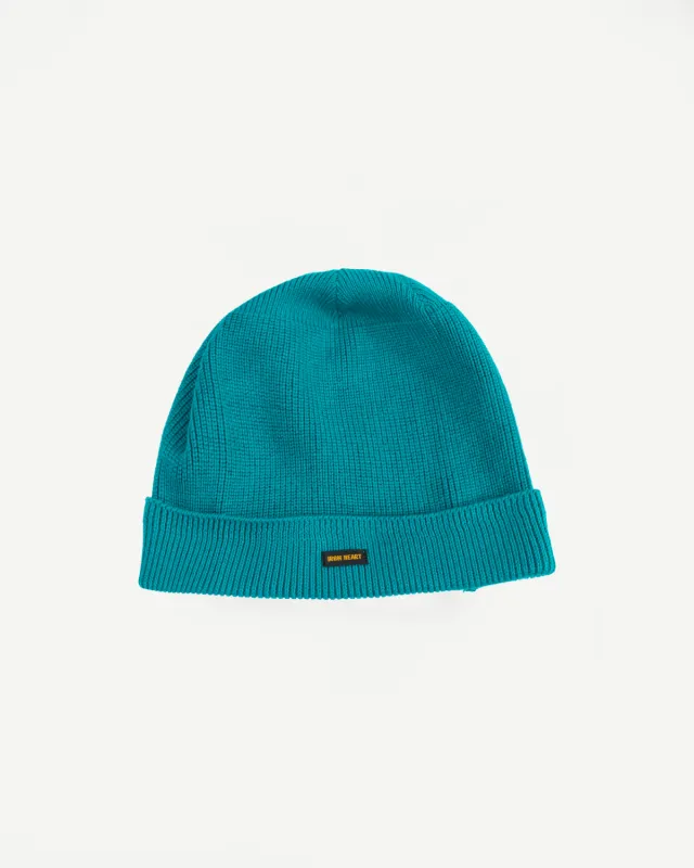 IHG-081-BLU - 100% Cotton Ribbed Beanie - Blue sold by Dant