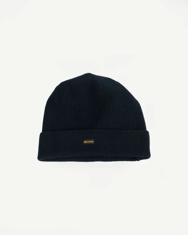 IHG-081-BLK - 100% Cotton Ribbed Beanie - Black sold by Dant