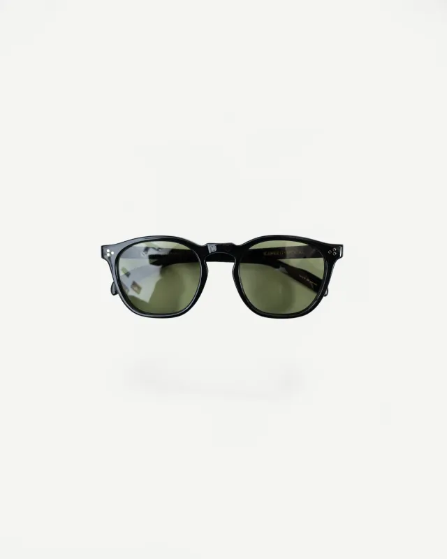 6022-3 - Old Parisien Sunglasses - Black x Green sold by Dant