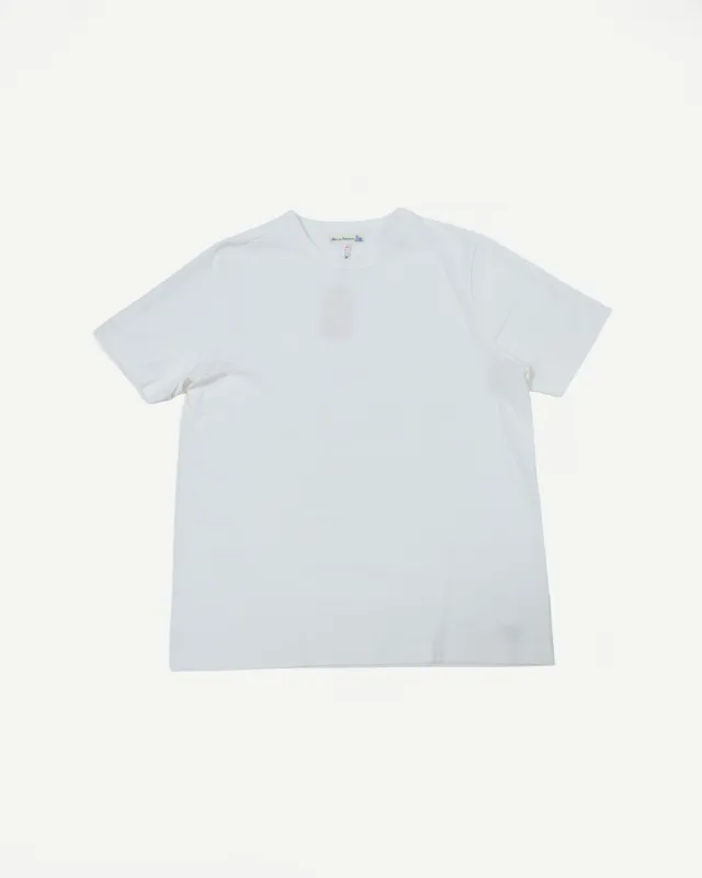214.01 - 7.2oz Loopwheeled Relax Fit Midweight T-Shirt - White sold by Dant