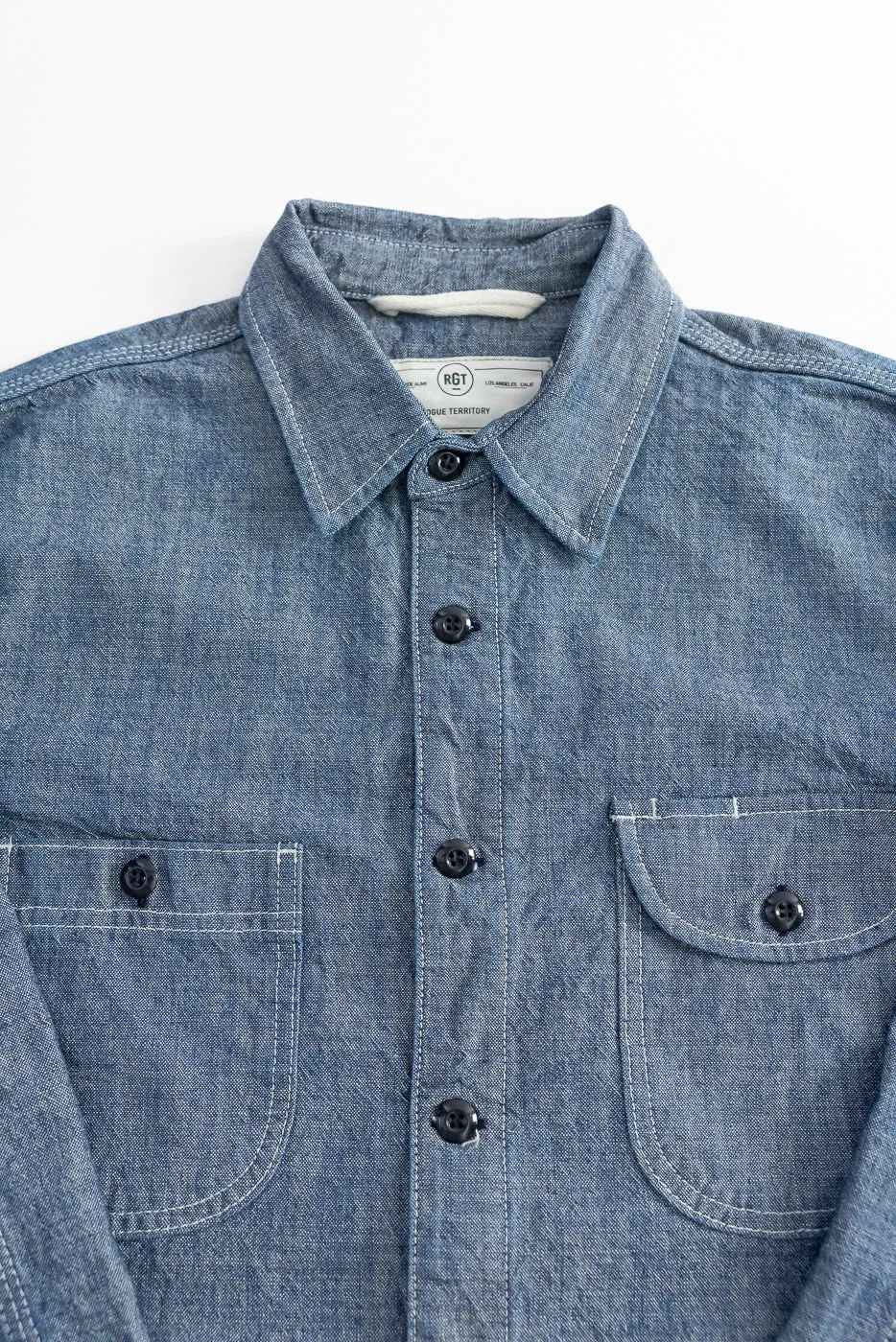 12oz Work Shirt - Rinsed Indigo Canvas sold by Dant product image thumbnail 2