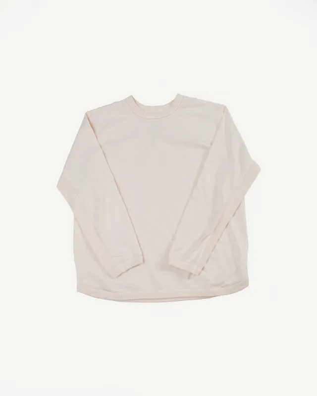 5222L - Flat Seam Heavyweight LS T-Shirt - Ecru made by Full Count