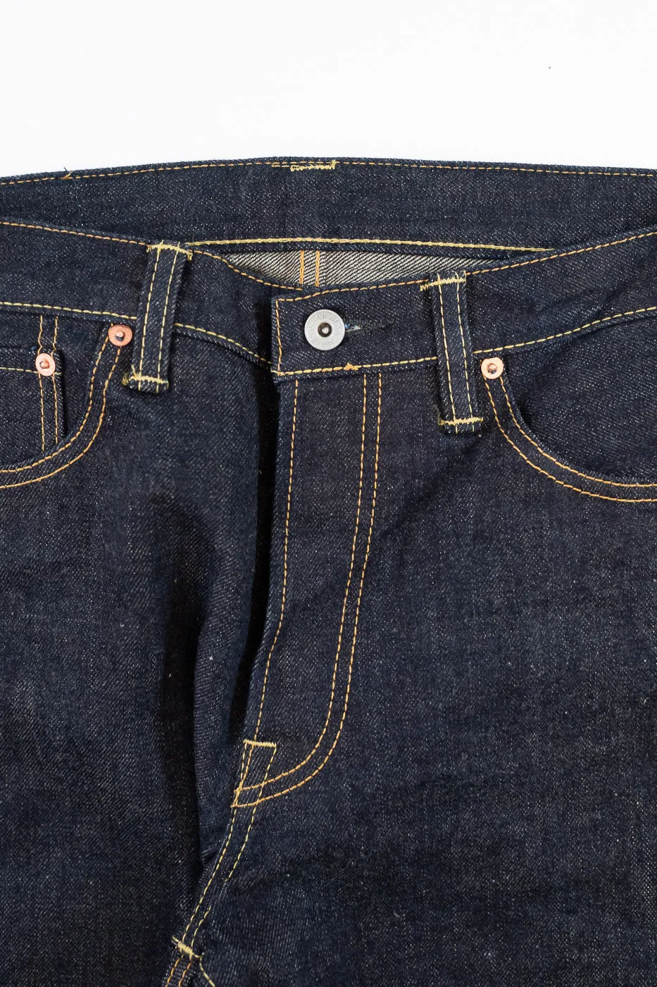 IH-634N - 17oz Selvedge Denim Straight Cut Jeans - Natural Indigo sold by Dant product image thumbnail 3
