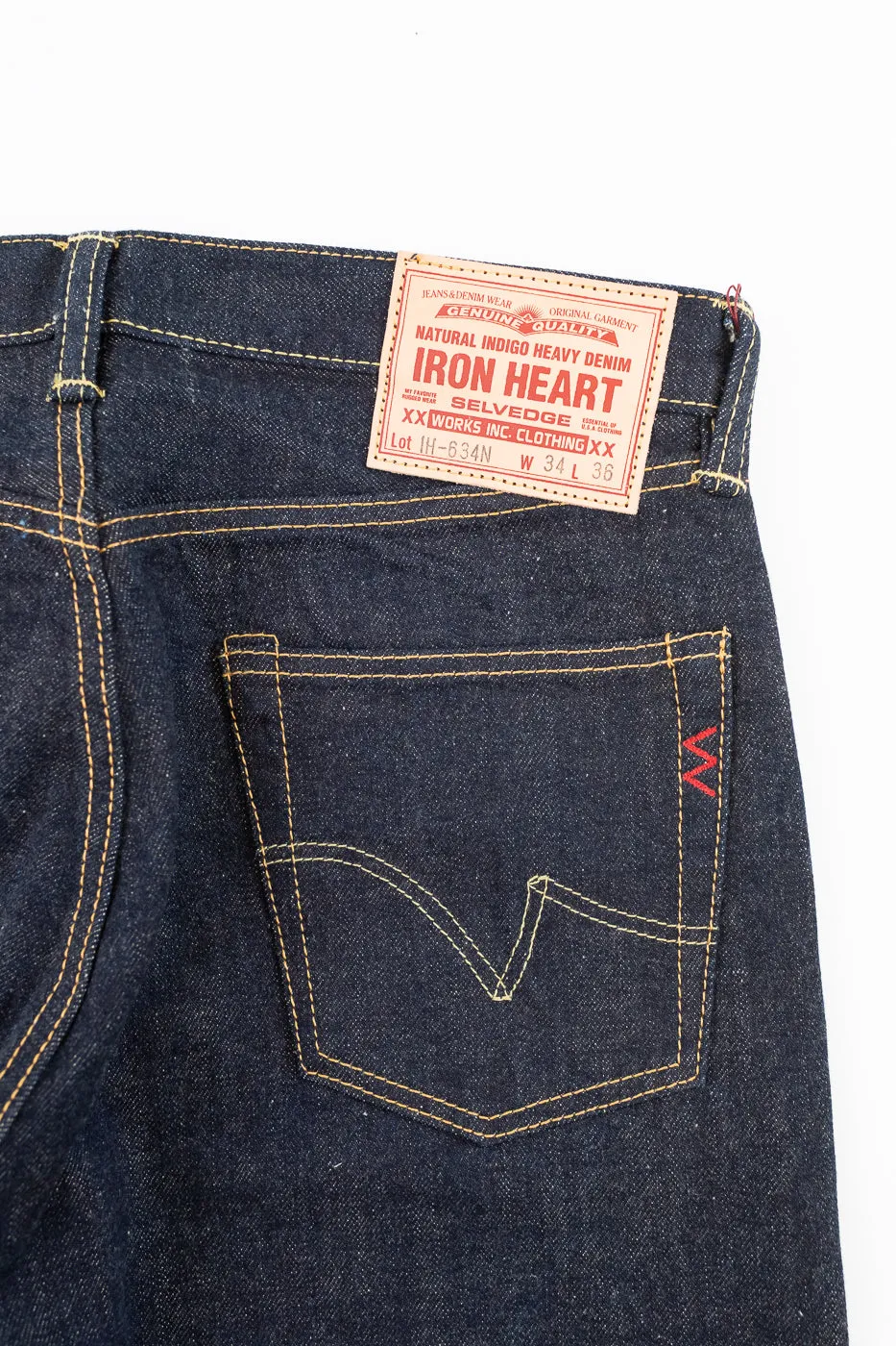 IH-634N - 17oz Selvedge Denim Straight Cut Jeans - Natural Indigo sold by Dant product image thumbnail 2