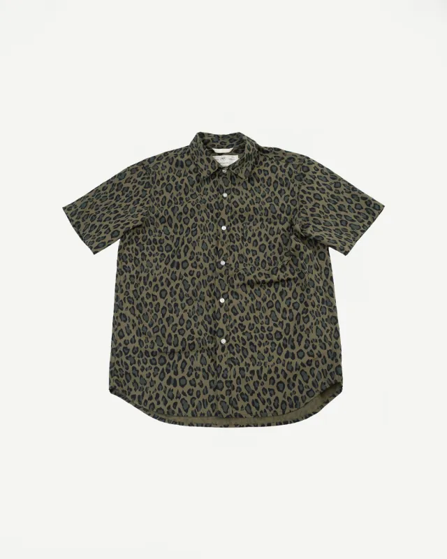 Oxford Shirt Cheetah Camo - Olive made by Rogue Territory