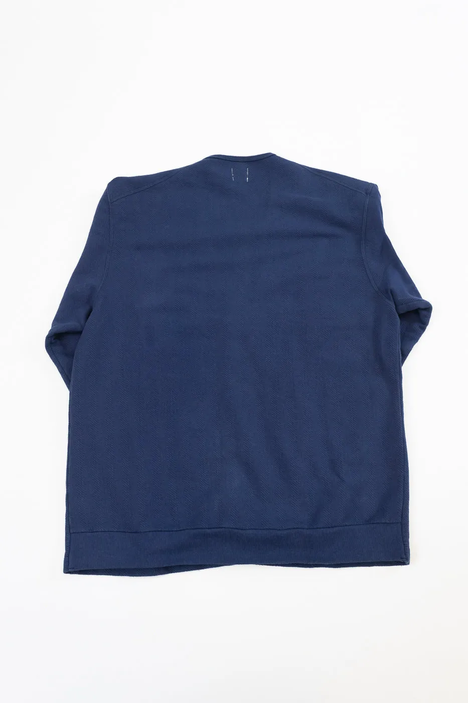 LRC1116 - Big Herringbone Pile Knit 50s Cardigan - French Navy sold by Dant product image thumbnail 5