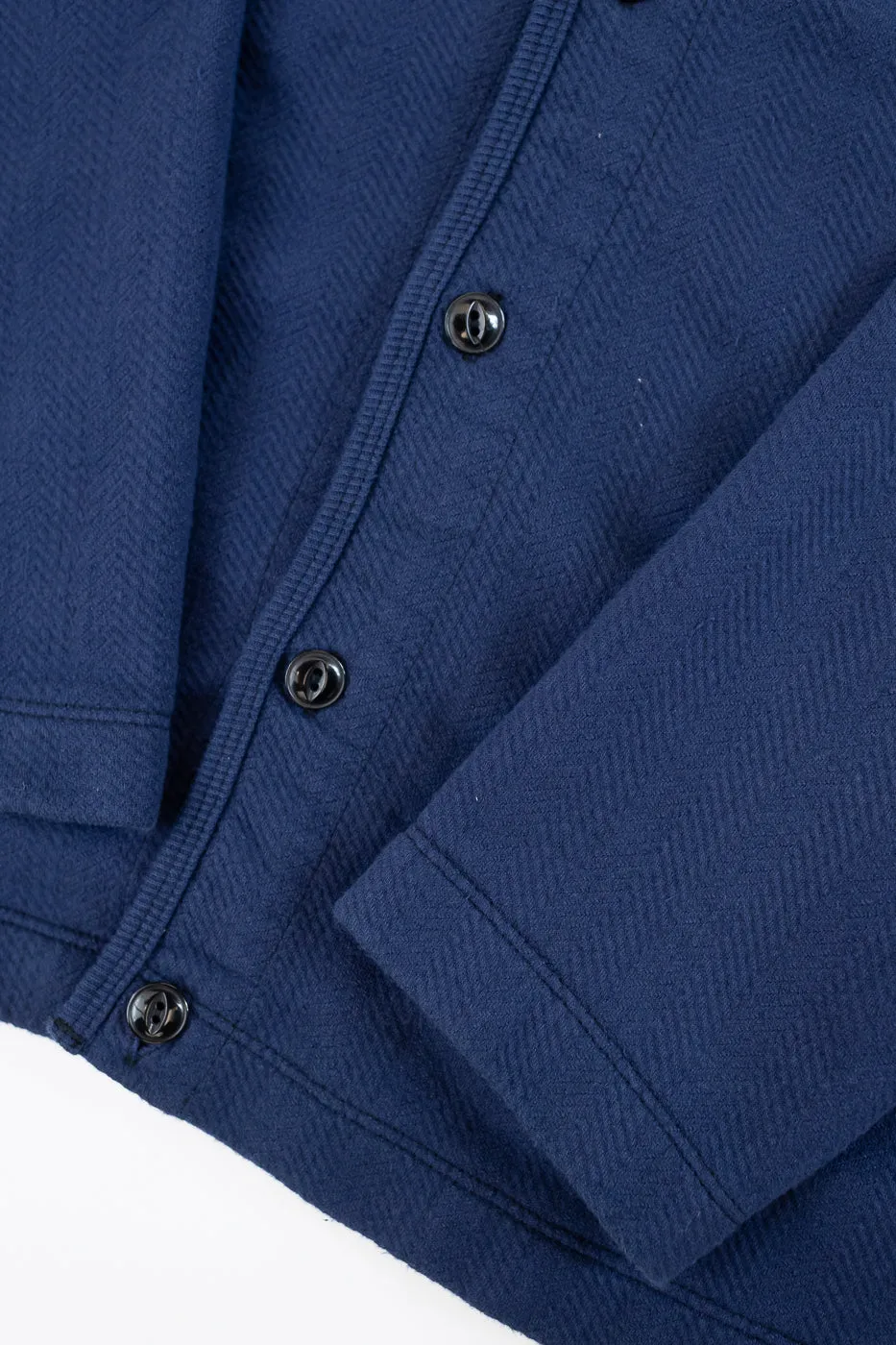 LRC1116 - Big Herringbone Pile Knit 50s Cardigan - French Navy sold by Dant product image thumbnail 4