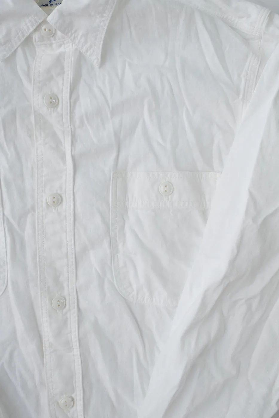 01-8070-69 - Lightweight Chambray Slim Fit Work Shirt - White sold by Dant product image thumbnail 3