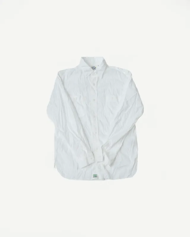 01-8070-69 - Lightweight Chambray Slim Fit Work Shirt - White made by orSlow