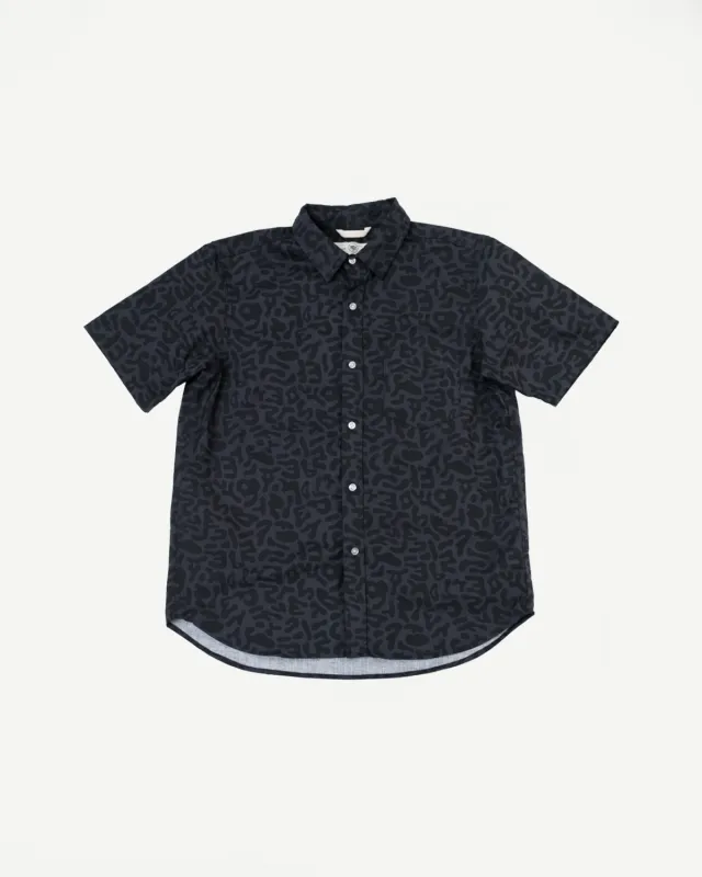 Oxford Shirt Alphabet Camo - Grey made by Rogue Territory