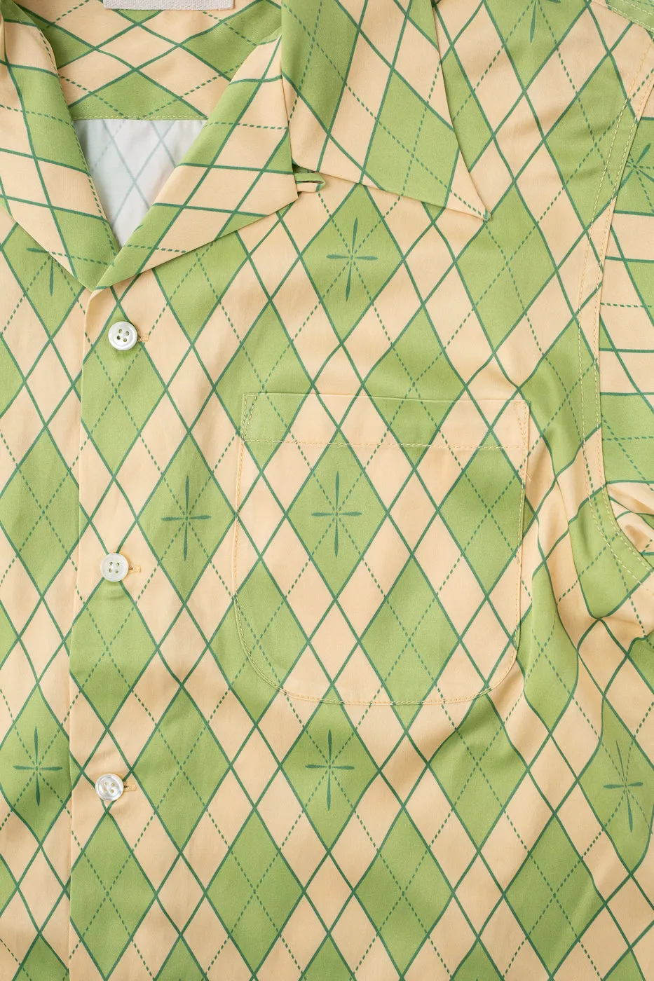 SSA25-01 - "Narahira" Snake Pattern Shirt - Green sold by Dant product image thumbnail 4