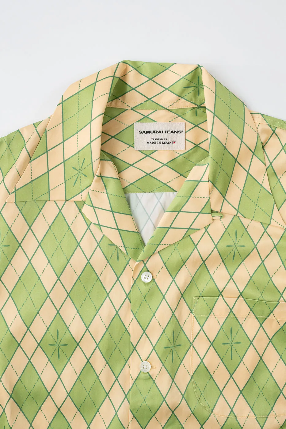 SSA25-01 - "Narahira" Snake Pattern Shirt - Green sold by Dant product image thumbnail 2
