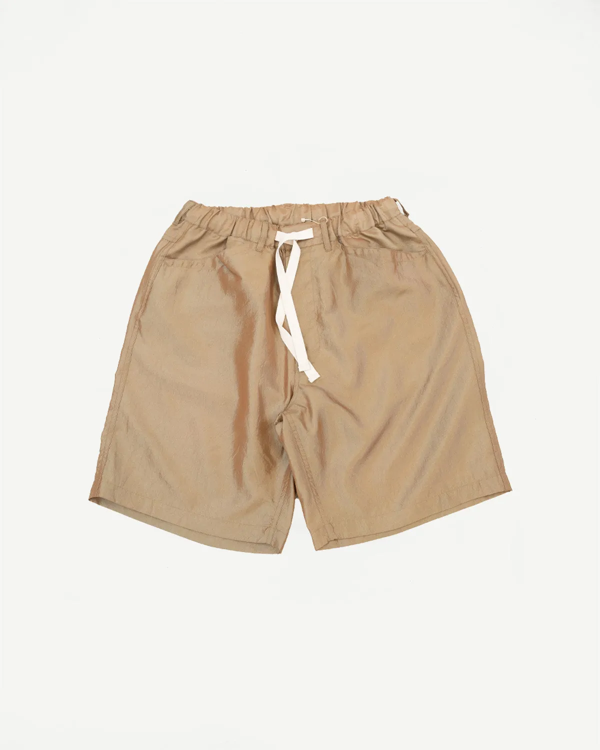 3319S-MTK - E-Z Chinois De-Luxe Shorts Metallic Taffeta - Khaki sold by Dant