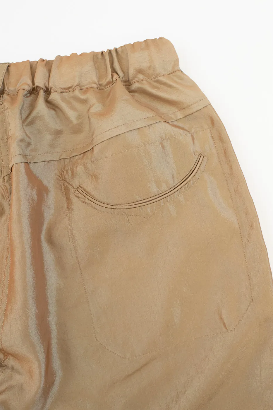 3319S-MTK - E-Z Chinois De-Luxe Shorts Metallic Taffeta - Khaki sold by Dant product image thumbnail 4