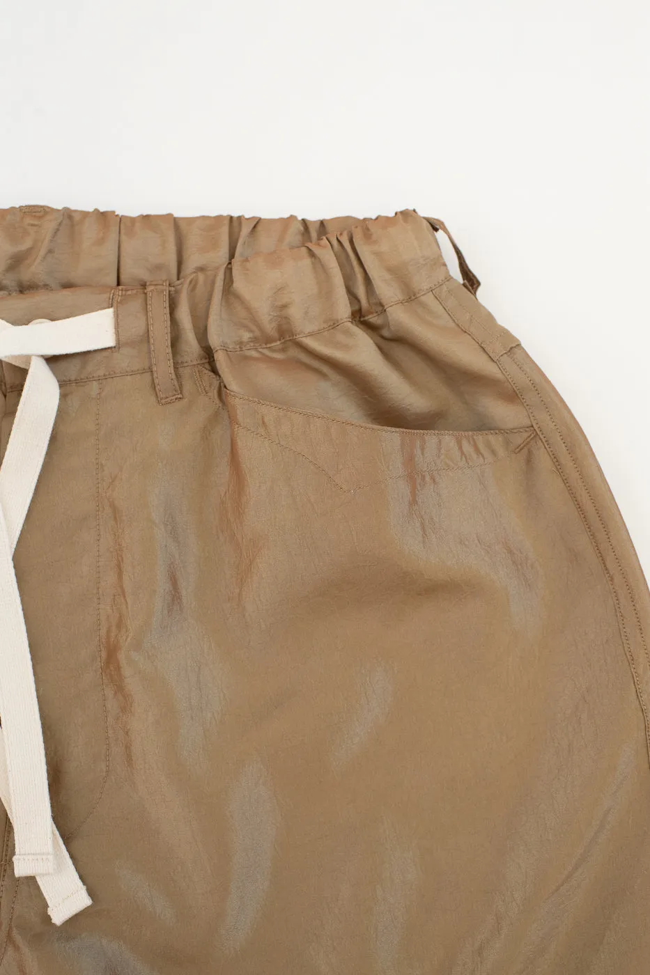 3319S-MTK - E-Z Chinois De-Luxe Shorts Metallic Taffeta - Khaki sold by Dant product image thumbnail 3